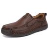 Handmade Genuine Leather Men's Casual Shoes Comfortable Moccasins Men Business Flats Shoes Driving Shoes