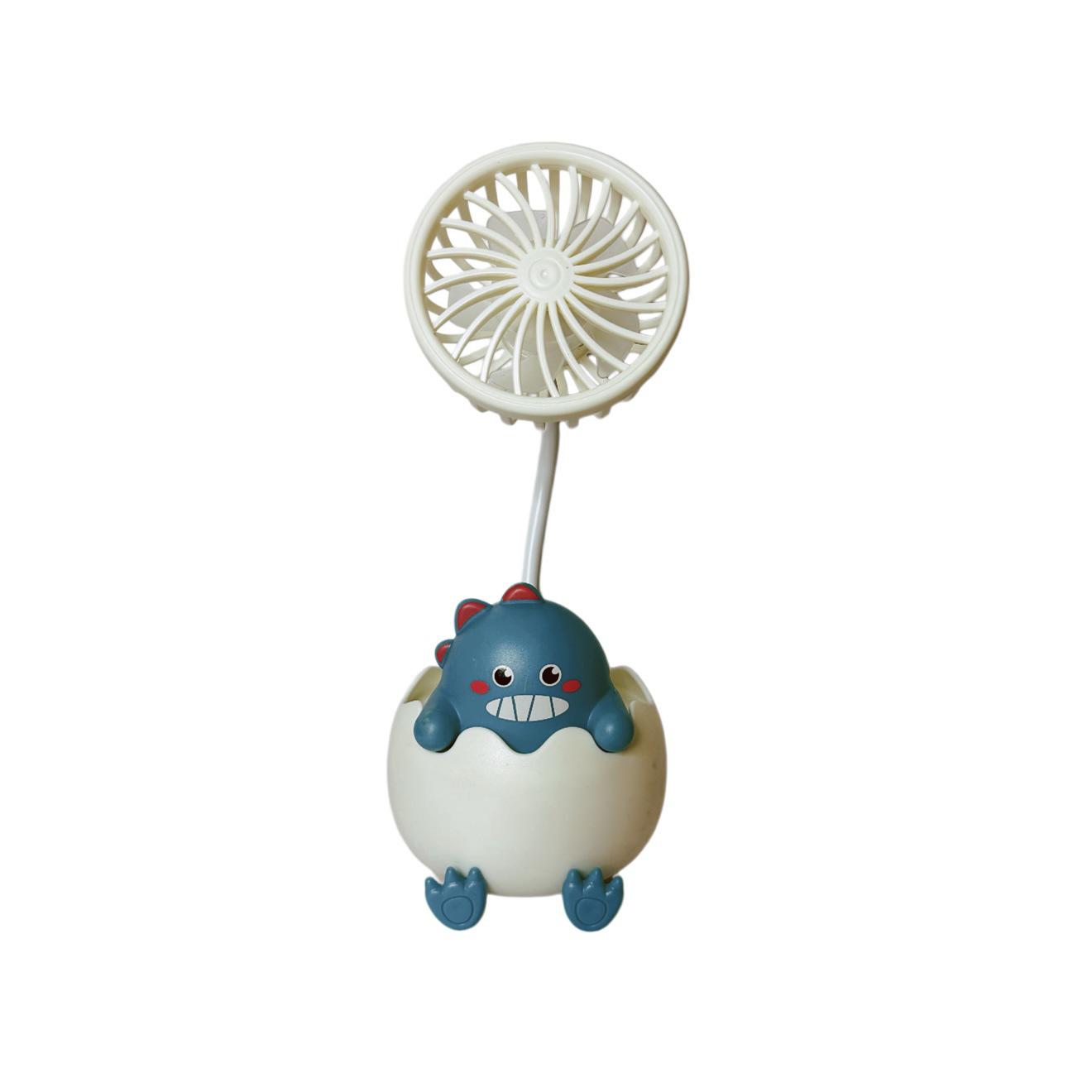 Yishu Cute Cartoon Pet Mini USB Rechargeable Desktop Fan for Students and Dorms Color Box