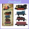 Luxurious Mini Steam Smoke Train Set Perfect Christmas Gift For Kids Deluxe Set