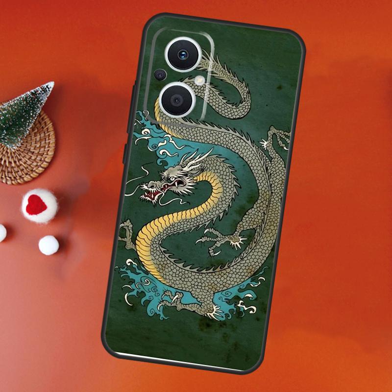 Chinese Style Crane Dragon Case For OPPO Find X9 X8 X5 X6 Pro OPPO Reno 14 12 10 13 Pro 14F 13F 12F 11F 7 8 Lite Cover
