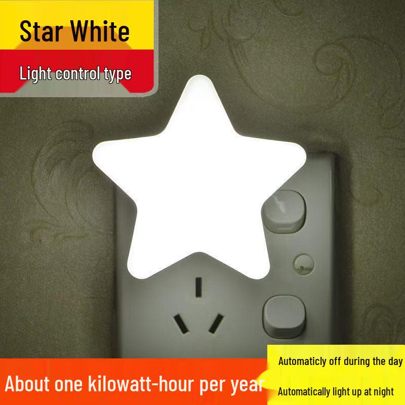 Energy-Saving Dimmable Star Night Light with Printed Logo