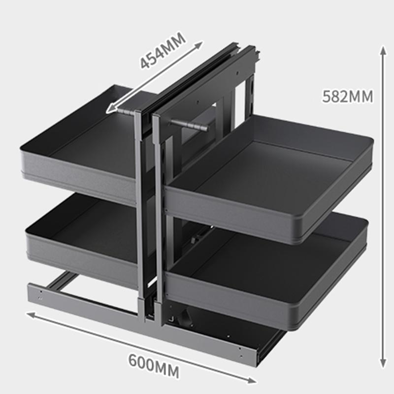 Corner Pull Basket Adjustment Storage Holders Organization Kitchen Tableware Racks Modern Storage Pull Baskets Home Accessories