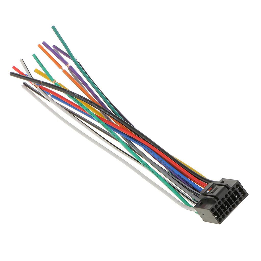 16 PIN Plugs Connect Wiring Harnesses Cable Radio Multimedias Player Car Sockets Modification