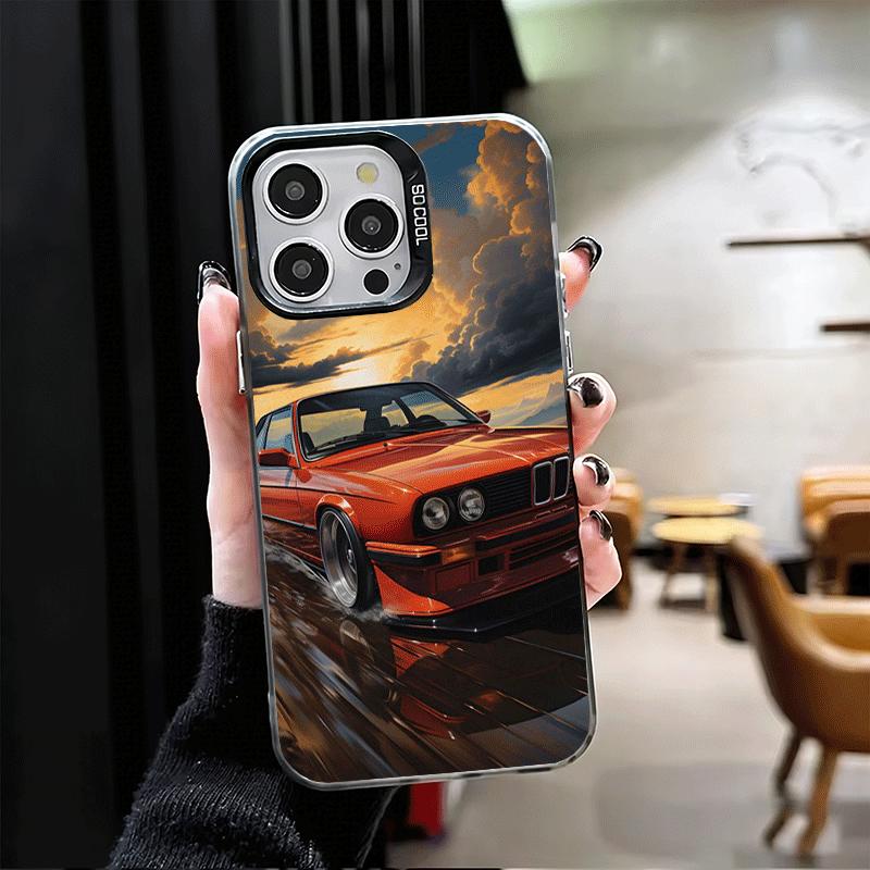 Classic Vintage Retro Car Soft Phone Case for iPhone 15 16 17 Pro Max 17Air 16E 14 Plus 13 12 Mini Shockproof Cover Back Shell