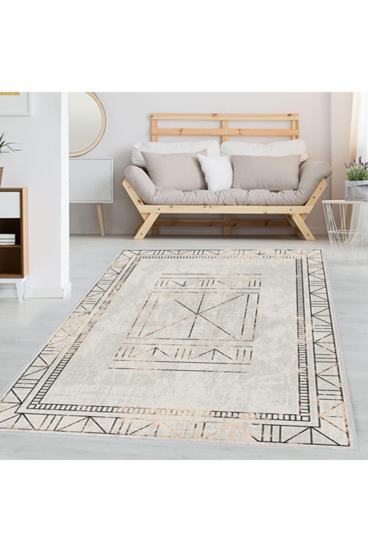

Моющийся ковер с принтом Rovigo Home RVG1367-HT399 50x80 бежевый