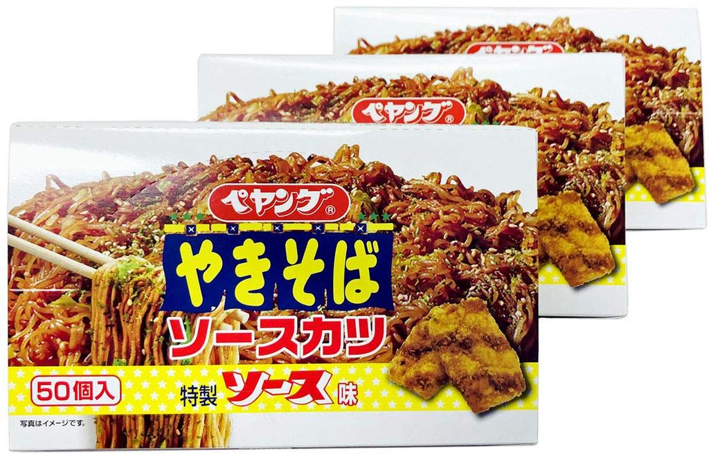 Realize Planning Peyoung Sauce Cutlet 50 Bags X 3 Boxes Snacks,