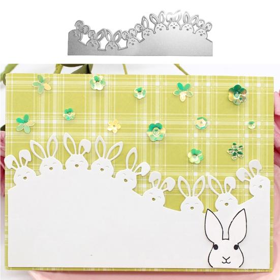 Rabbit Border Cutting Dies DIY Scrapbook Emboss Paper Card Photo Decor Stencil