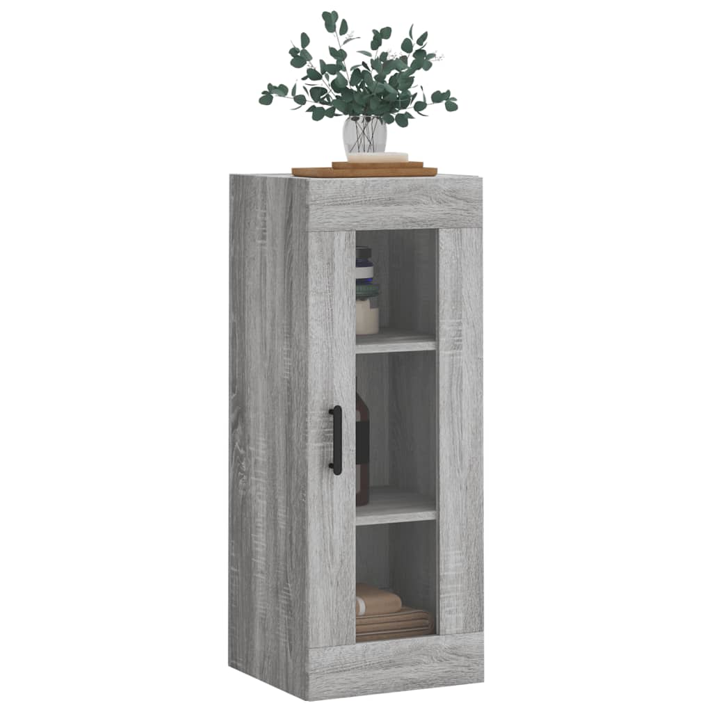 Wall Cabinet Gray Sonoma 34.5 x 34 x 90 cm
