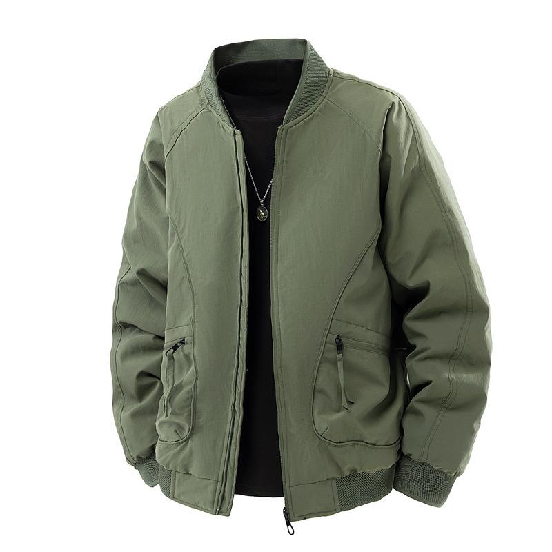 Down Jacket% White Duck Down Men's Winter Anti-wrinkle Flying Baseball Collar Jacket Men's Cold-resistant Jacket