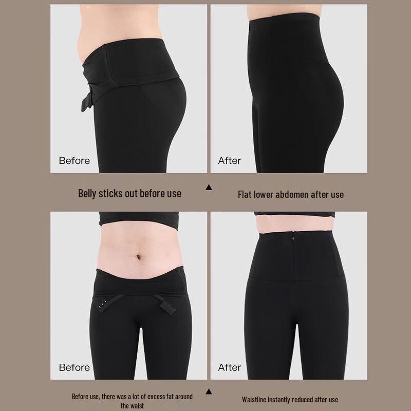 Langsha Women's Winter High-Waist Fleece-Lined Tummy Control Leggings