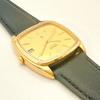 Used B199 [Working, Excellent Condition, 1981 Vintage, New Belt] SEIKO Quartz Gold-Tone Tonneau Case Men's Watch