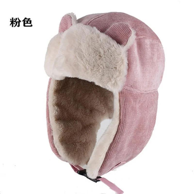 2024 Women's Warm Earmuffs Thickened Earmuffs Cap Winter Cold Warm Cotton Cap Cat Ear Cap Winter Bomber Hats