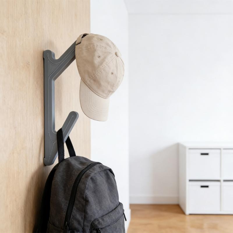 Strong Adhesive Hook For Organizing Coat Bags And Hat On Wall Door Without Drilling Easy To Install