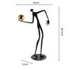 Metal Handicraft Abstract Portrait Sculpture Gold Ball-hugging Figure Metal Ornament Metal Figurine Home Decoration Accessories