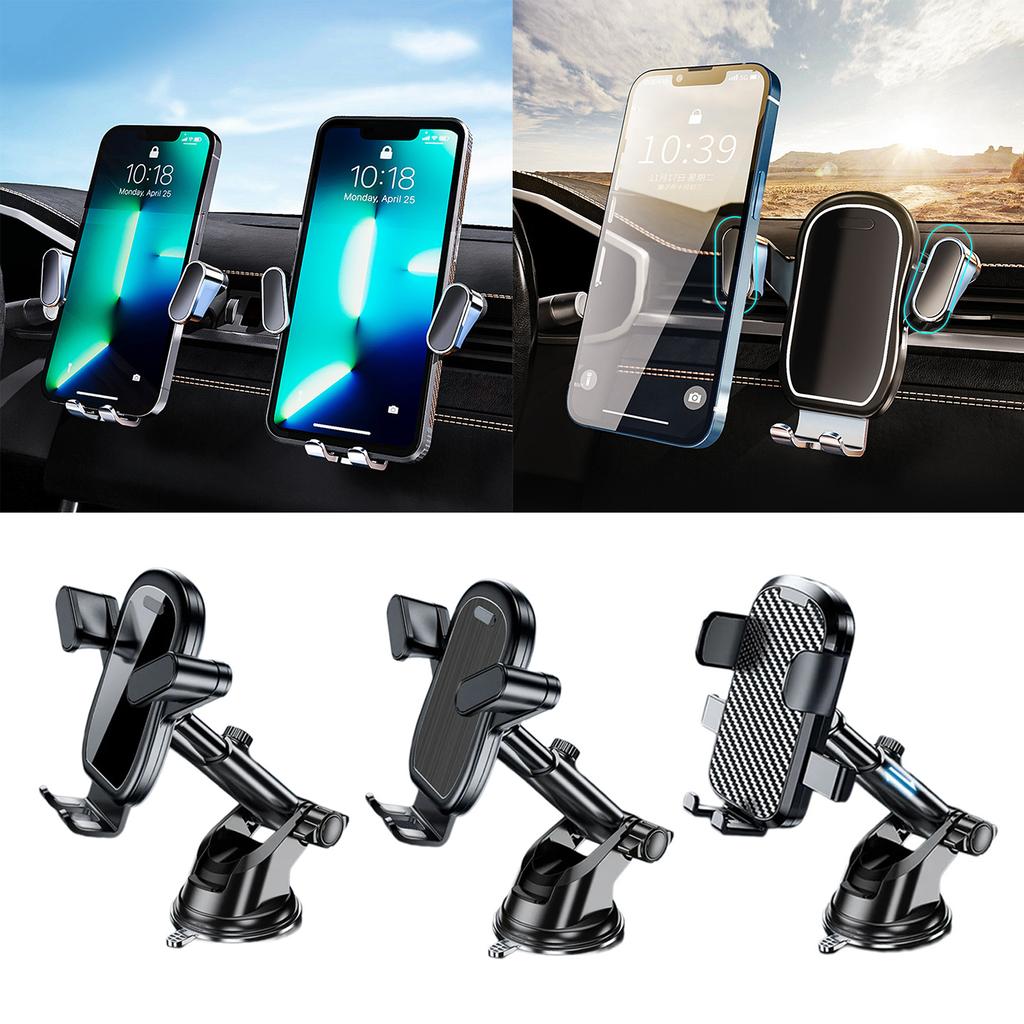 Car Phone Holder Mount 360 Rotatable Air Vent, Phone Mount for Car Metal Hook Clip Cellphone Holder for 4.7inch-7inch