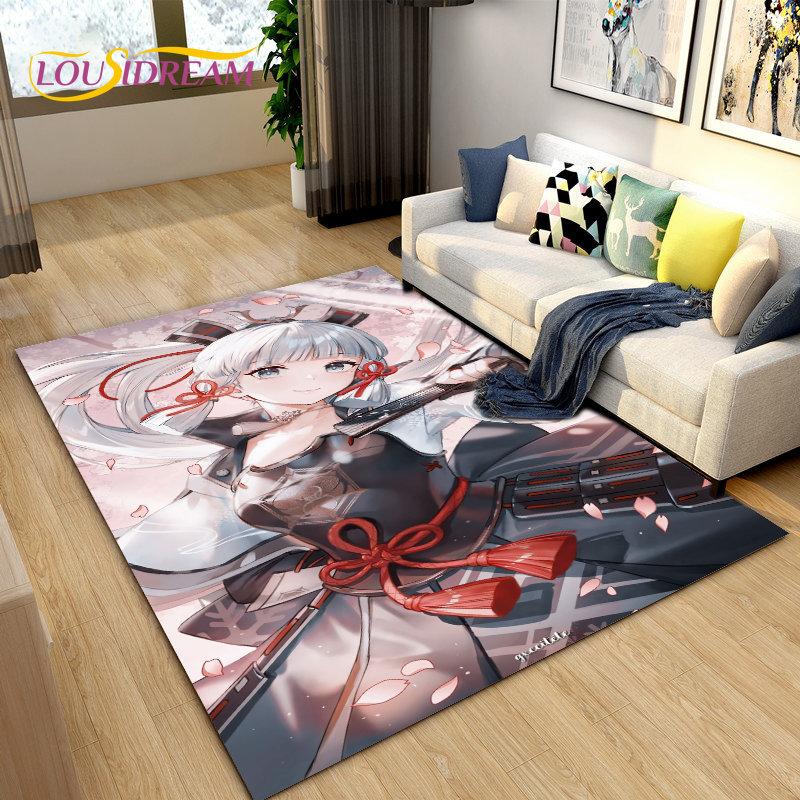 

3D Printing Cartoon Game Genshin Impact Area Rug,Carpet Rug for Living Room Children s Room,Kid Play Crawling Non-slip Floor Mat 40x60cm
