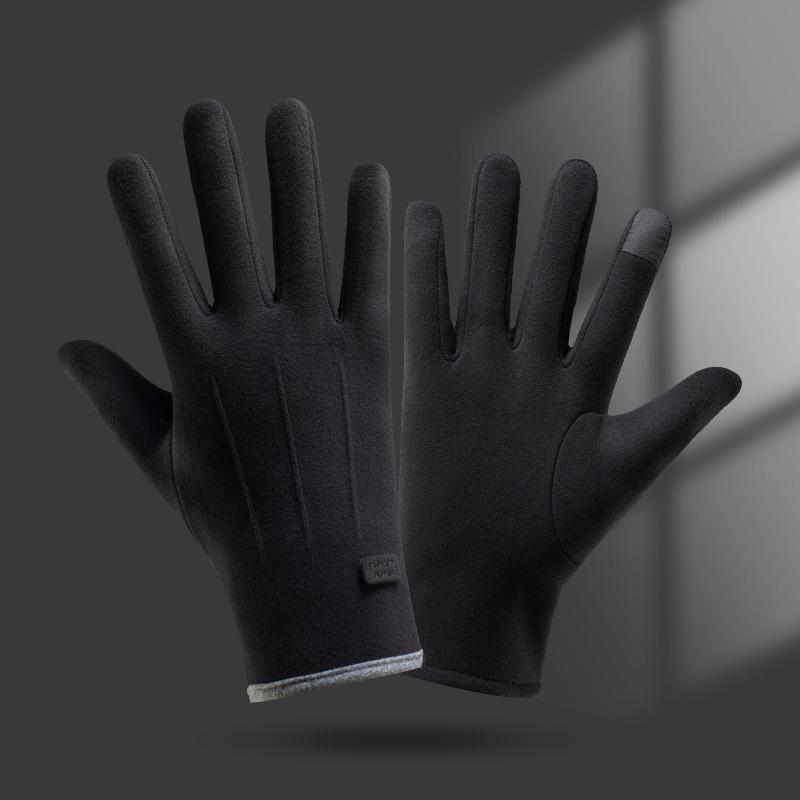 Women's Plus Velvet Thermal Gloves - Warm, Touchscreen-Compatible for Winter Driving & Cycling