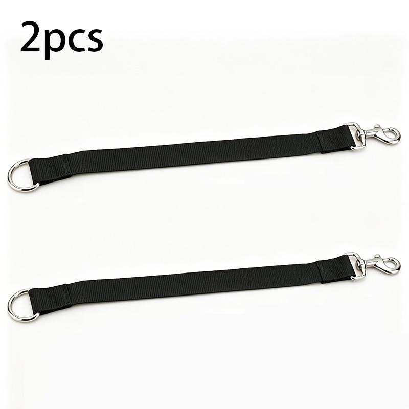 2Pcs High-Quality Heavy-Duty Barn Door Latches, Adjustable Nylon Webbing Fence Locks With Carabiner, Durable Barn Door Safety Latches For Horses