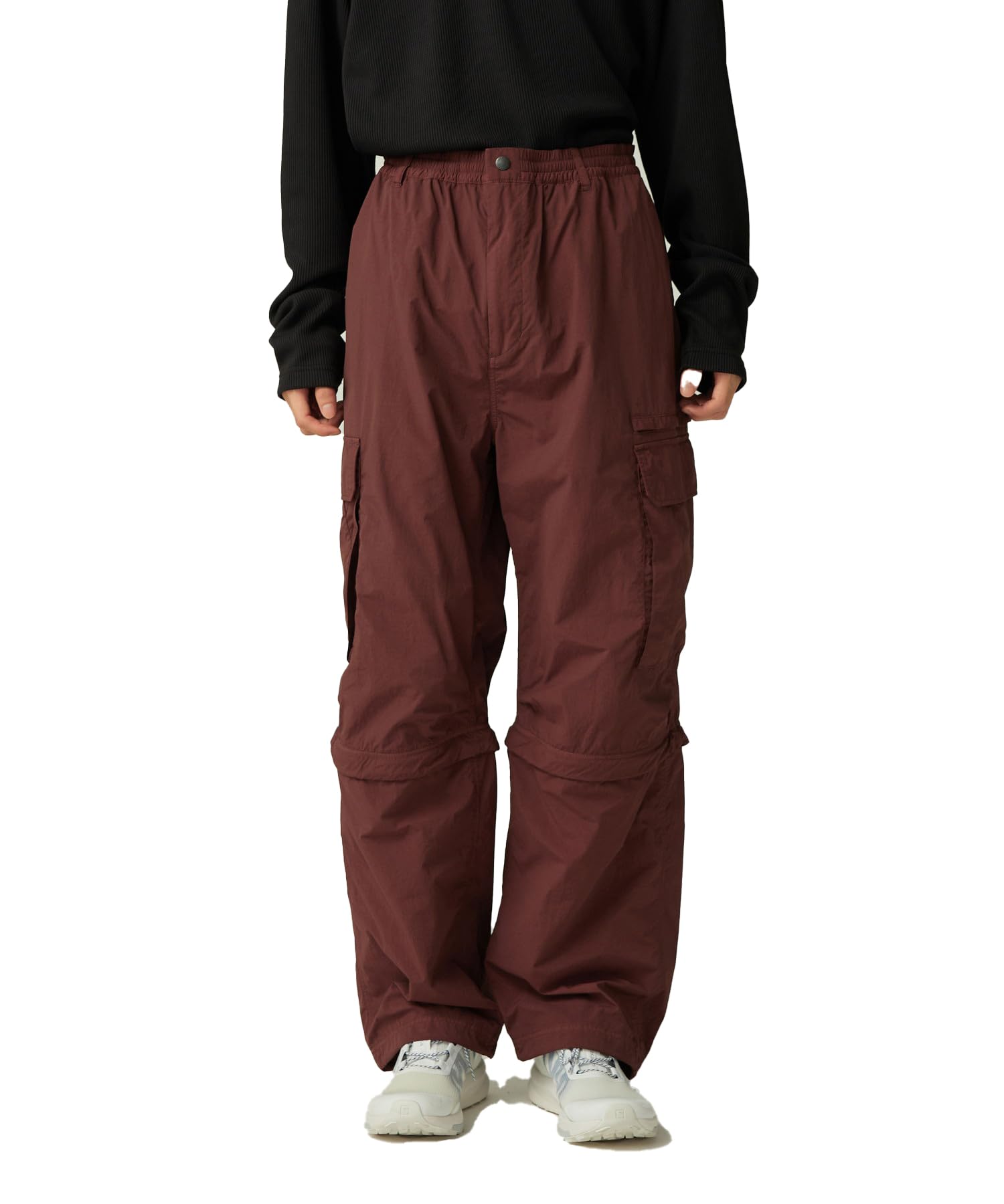 

Snow Peak Garment Dyed Convertible Pants and Medium PA-25AU002, Men s Women s, Brown,