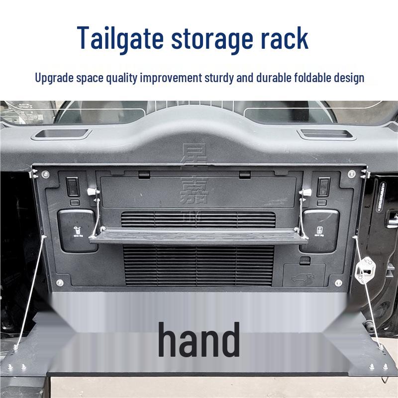 Jetour Traveler ShanHai T2 Tailgate Double Layer Foldable Storage Rack with Strong Load Bearing