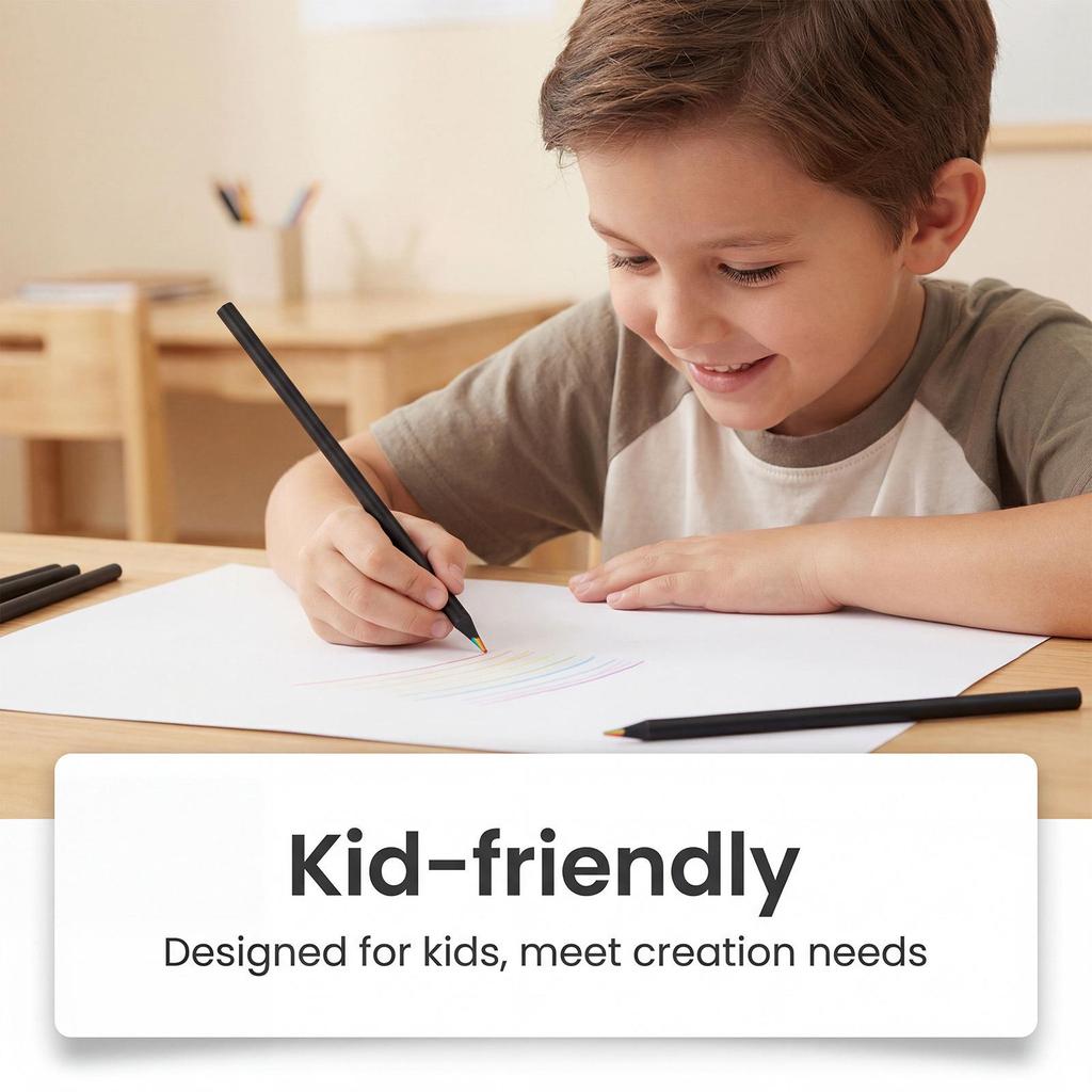 Noteory Multi-Color Rainbow Pencil for Doodling and Painting