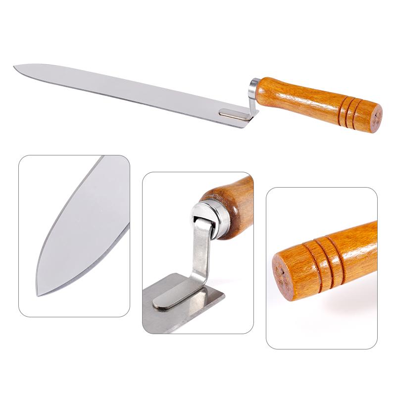 Couteau de coupe ruche d'abeilles Miel Alvéole Équipement d'apiculture Apiculteur Acier inoxydable Forme en Z Outil de collecte de miel Couteaux Outils