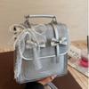 Bow Backpack Bag Women's Summer New Simple High-value Shoulder Handbag