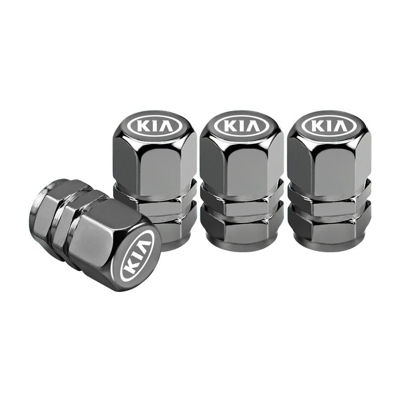 Metal Car Wheel Tire Valve Caps Air Stem Covers For KIA Rio 4 Ev3 Ev6 Niro Stonic Sportage GT-Line Ceed Picanto Forte Sorento K9