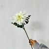 5pcs Large Dahlia Artificial Flower Real Touch Fake Chrysanthemum Lifelike Flower Stems for Wedding Home Floral Arrangement