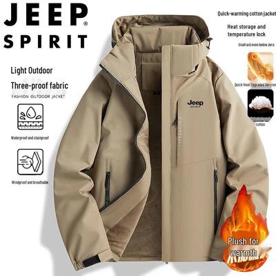 JEEP SPIRIT Men's Hooded Padded Winter Jacket