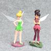 Disney 7pcs Tinkerbell Flower Faery Fairy Elf Princess Pvc Anime Action Figure Mini Model Figurine Doll Toys For Children's Gift