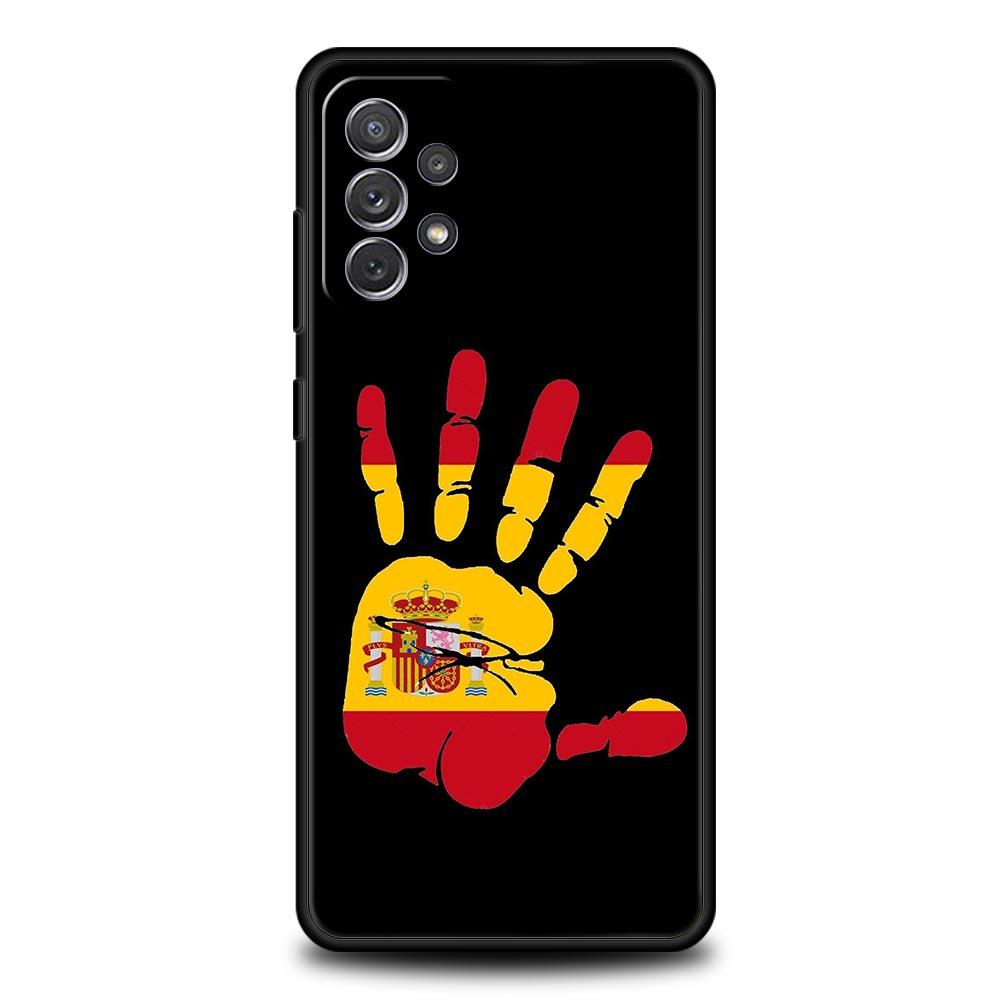 

Spain flag Phone Case for Samsung Galaxy A17 A13 A15 A25 A35 A51 A55 A71 A21S A11 A31 A41 A23 A53 A73 A32 5G A03S A05s Cover Samsung A52 5G