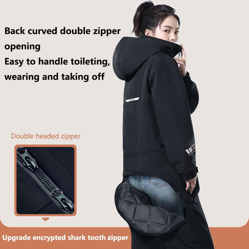 Winter Motorcycle Riding Coldproof Clothing Winter Fashion Waist Designwarm Cotton Jumpsuit Thickened Waterproof Snowmobile Suit