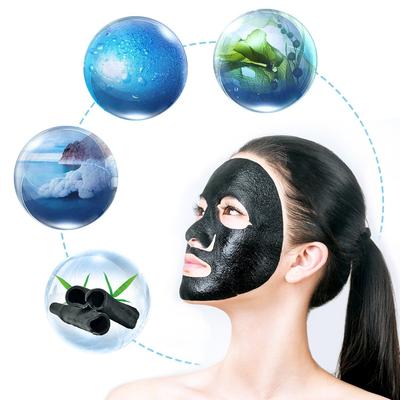 MOND'SUB Black Charcoal Peel Off Mask- 100ML - Pack of 1 with Free Wespro Bio-Cellulose Lip Mask - Pack of 5