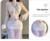 Seaside Lace Four-Piece Swimsuit Set with Sun-Protective Cover-up and Fairy Layer Bikini