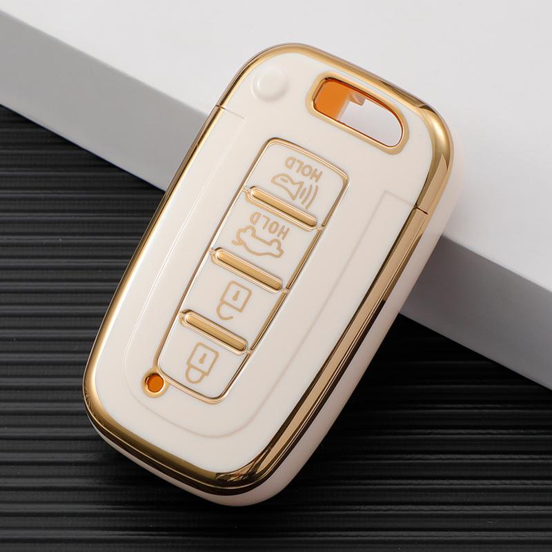 3/4 Buttons Car Key Case Cover Shell Fob For Kia Hyundai Equus Optima K5 Forte Opirus Rohens Ix35 Soul Sorento Mohave Borrego
