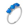 Silver Ring with Opal 0.938ct, Product Weight 1.99 G (2050605)