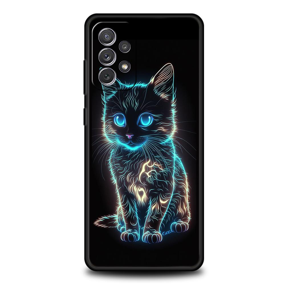 Proud Cat Phone Case for Samsung Galaxy A13 A15 A22 A23 A25 A31 A32 A33 A35 A41 A51 A52 A53 A55 Soft TPU 5G Shell Fundas Capas