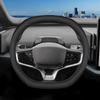 Für Volvo EX30 Auto-Lenkradbezug, Innenausstattung, Autozubehör, Leder, atmungsaktiv, rutschfest, bequemer Lenkradbezug