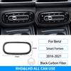 For Benz Smart 453 Fortwo 2016-2025 Carbon Fiber Air Conditioner Control Switch Frame Adjustment Trim Cover Decoration Sticker