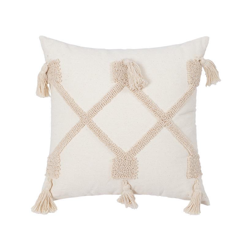 New Nordic Moroccan Ethnic Tufted Tassel Pillowcase
