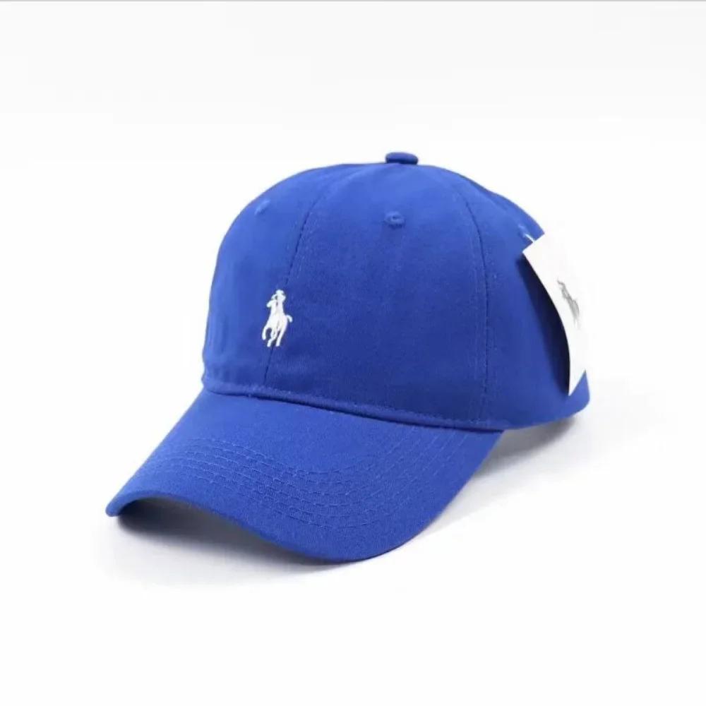 

Baseball cap men Korean ins tide soft top duck tongue hat men hat female summer sunscreen sun hat fashion One Size синий