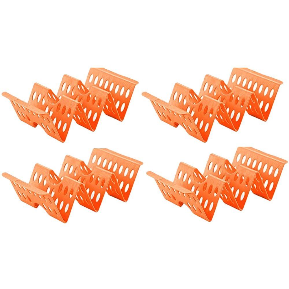 4Pcs Plastic Taco Holders Wave Shape Mexican Pancake Stand Creative Food Pallet  Tortilla