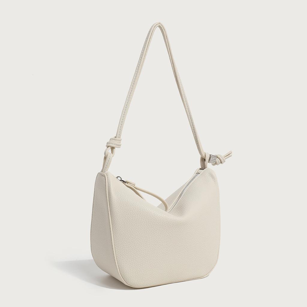 Simple Dumpling Bag New Daily Shoulder Bag Underarm Bag Fashion One Shoulder Crossbody Bag Large Capacity Soft Leather Women's Bag