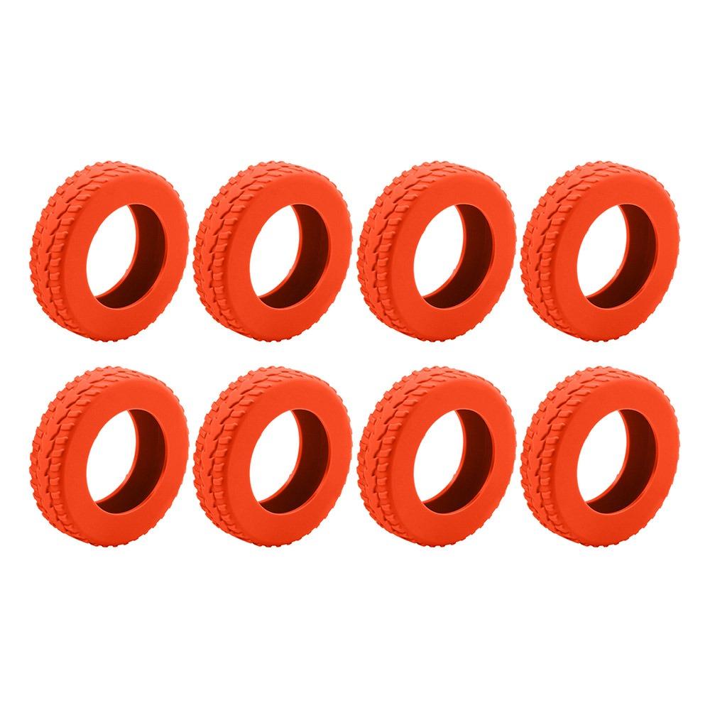 

8Pcs Suitcase Parts Travel Luggage Caster Shoes Reduce Wheel Wear Silent Sound Trolley Box Casters Cover Reduce Noise красный