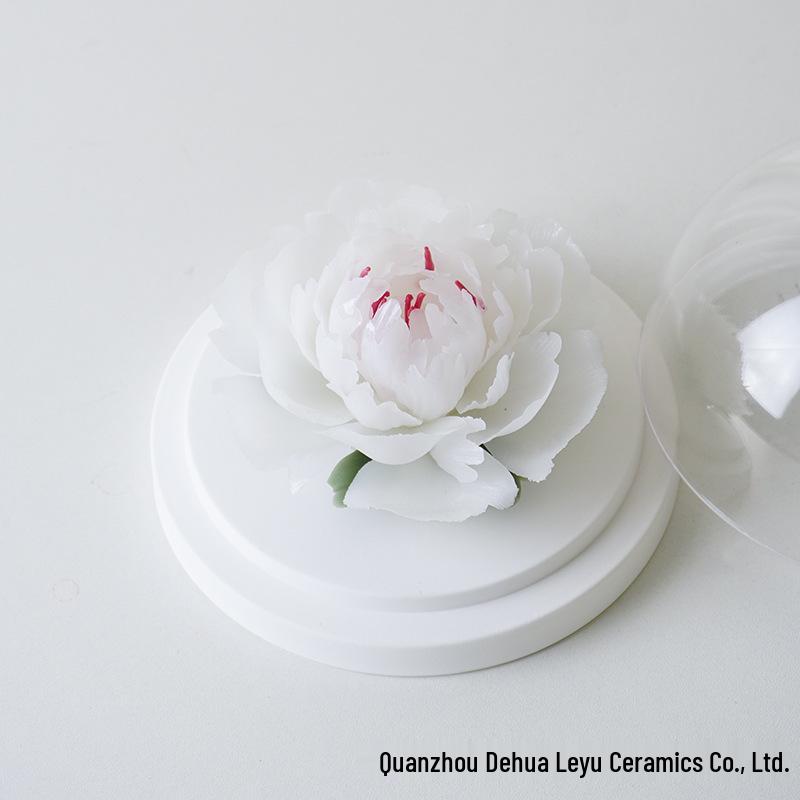 Creative Ceramic Jasmine Flower Incense Holder and Burner - Zen Art Ornament for Home