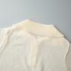 Spring/Summer 2025 Women's Cross-Border Openwork Knit Bubble Sleeve Sweater