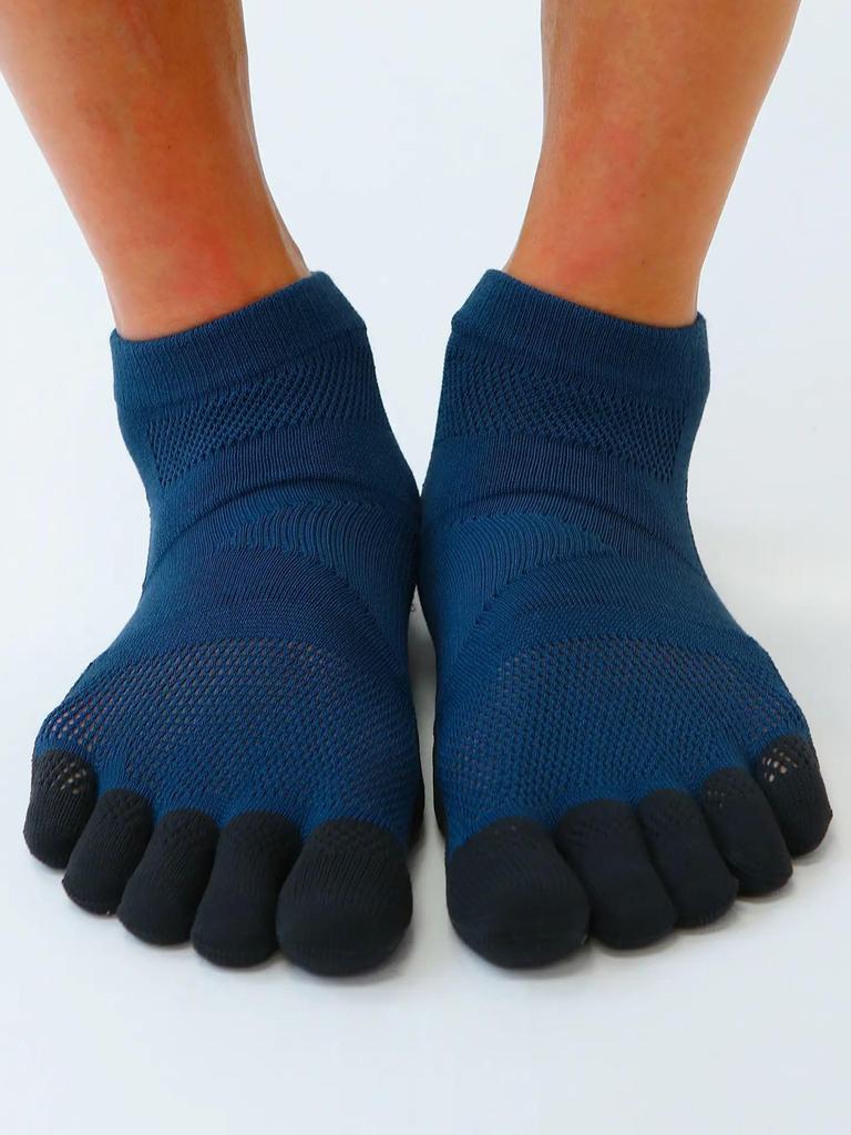 Tabio Racing Run Pro Größen Hergestellt in Limettengelb Fünf-Zehen-Socken, 27,0-29,0 cm, Japan,