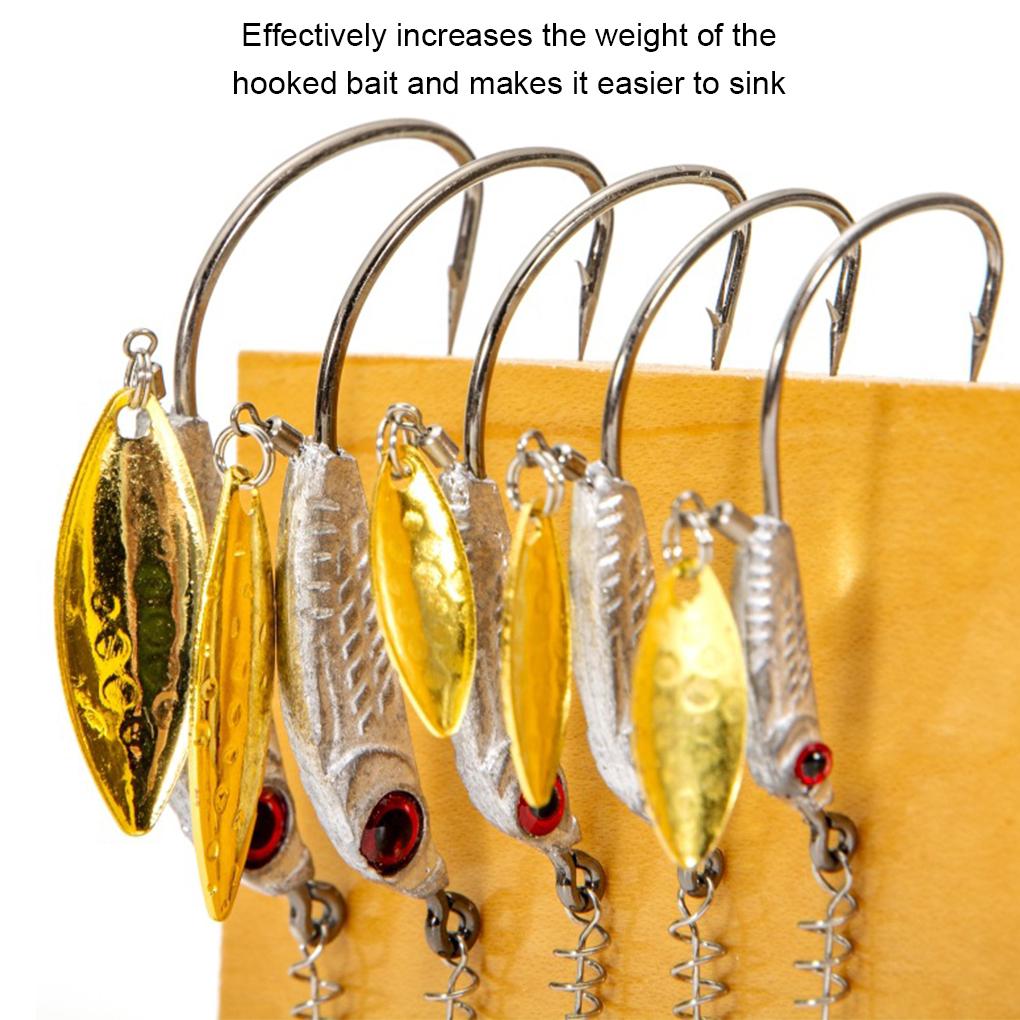 Satın alın Pack of 3 Fishing Tool Hooks Portable Fish Head Tackle