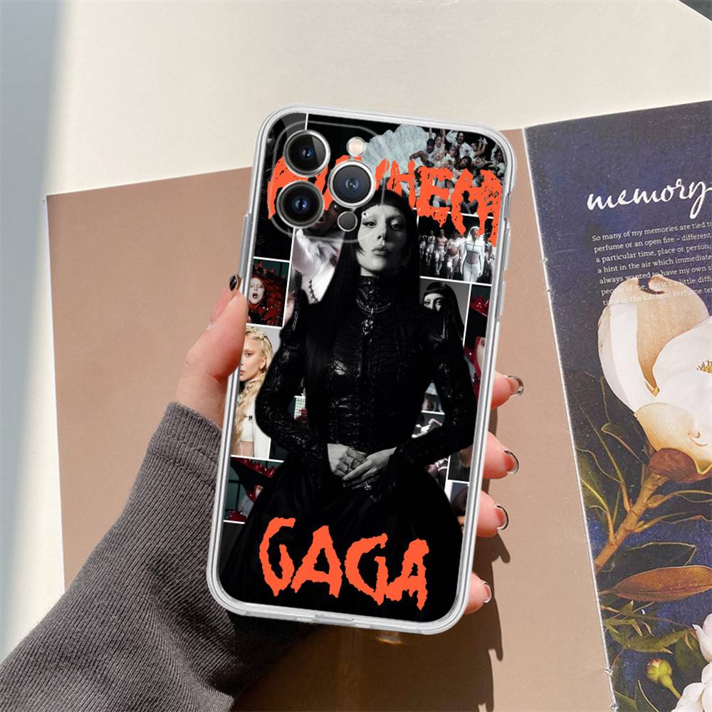 Lady Gaga Ablums For IPhone 11 12 13 14 15 16 17 Pro Max Plus Air Transparent Clear Shockproof Case